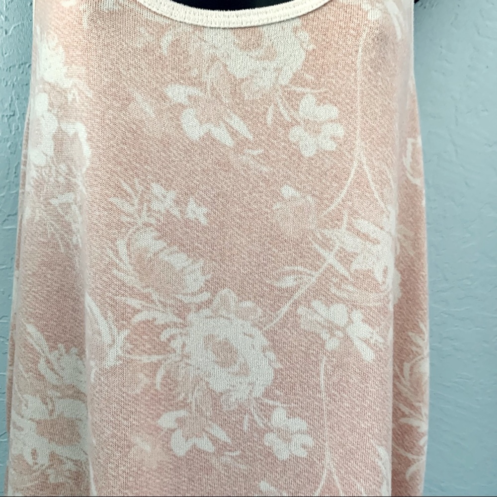 Lucky Brand Pink & White Floral Tank Top Size XL - Picture 5 of 12
